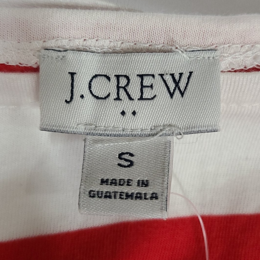 J. Crew Re-Imagined Striped Boatneck Long Sleeve Tee - Small - Picture 9 of 11